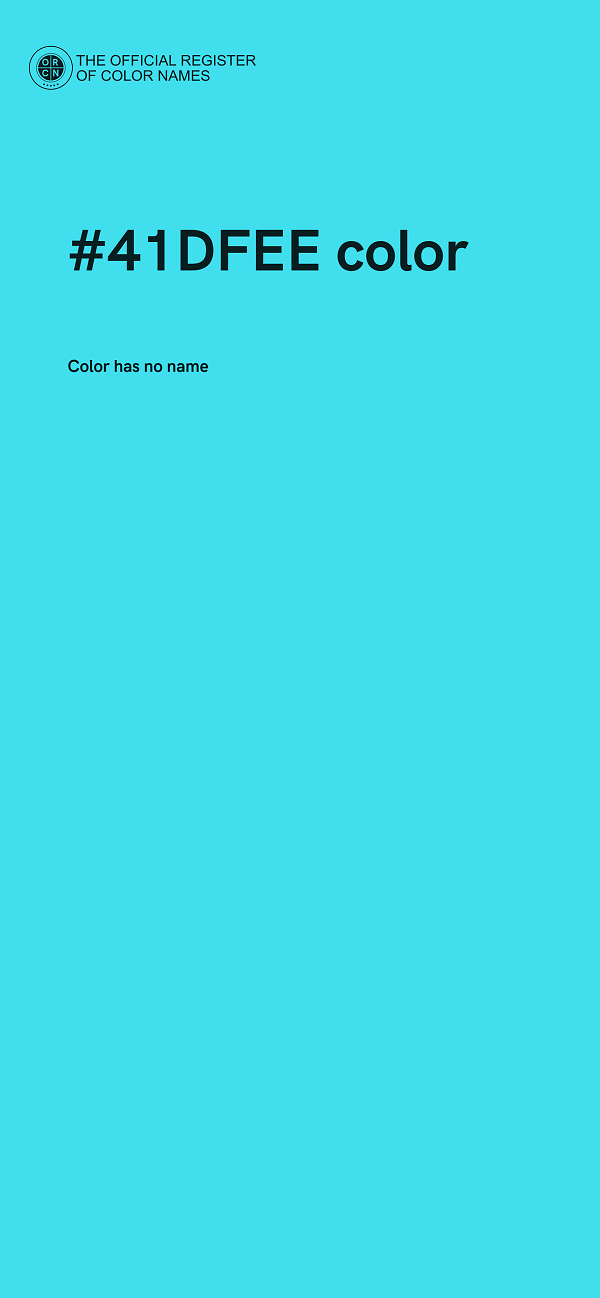 #41DFEE color image