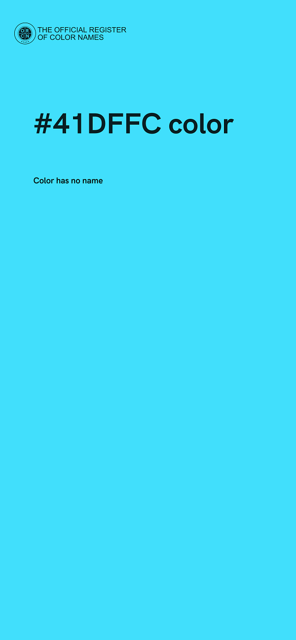 #41DFFC color image