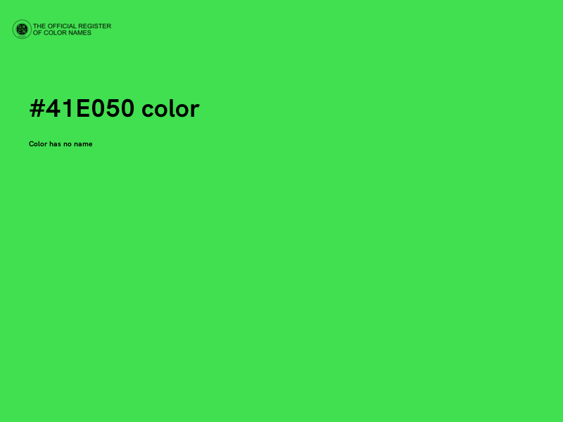 #41E050 color image