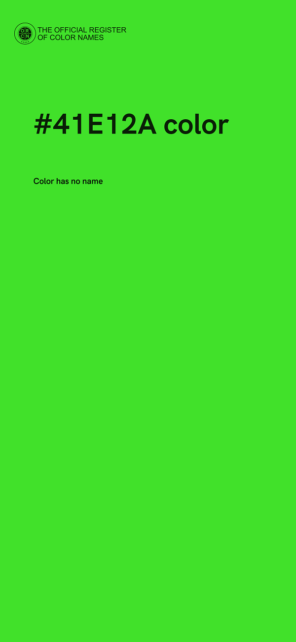 #41E12A color image