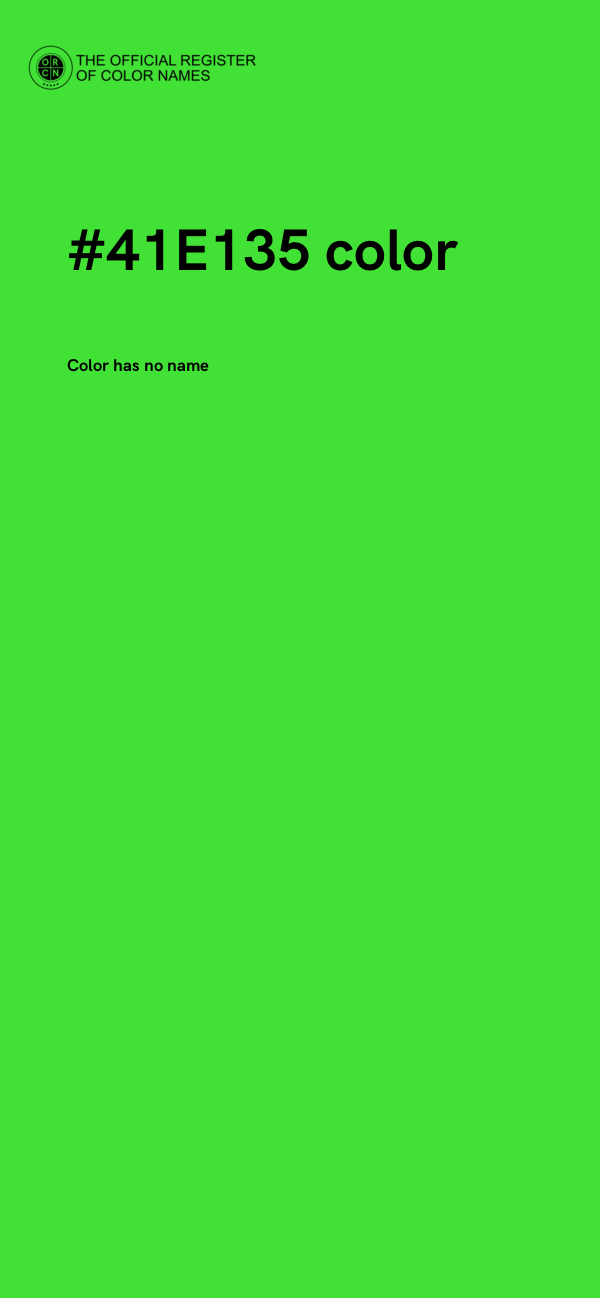 #41E135 color image