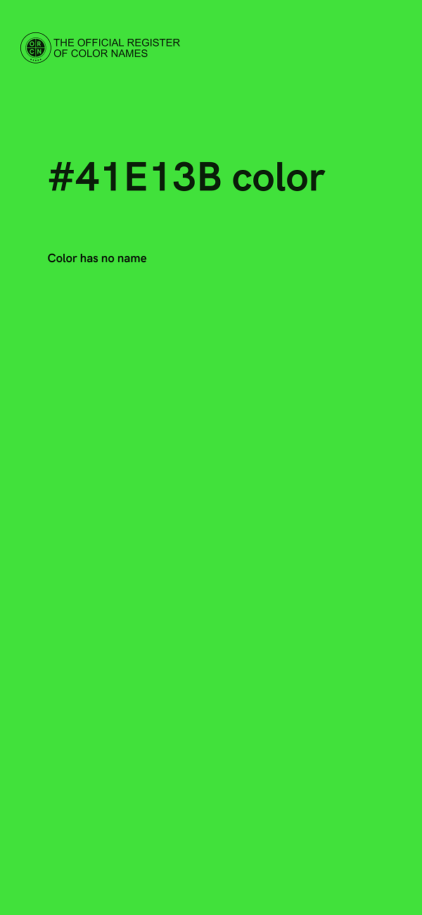 #41E13B color image