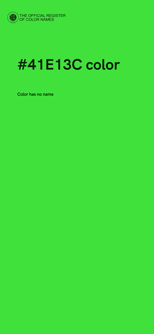 #41E13C color image