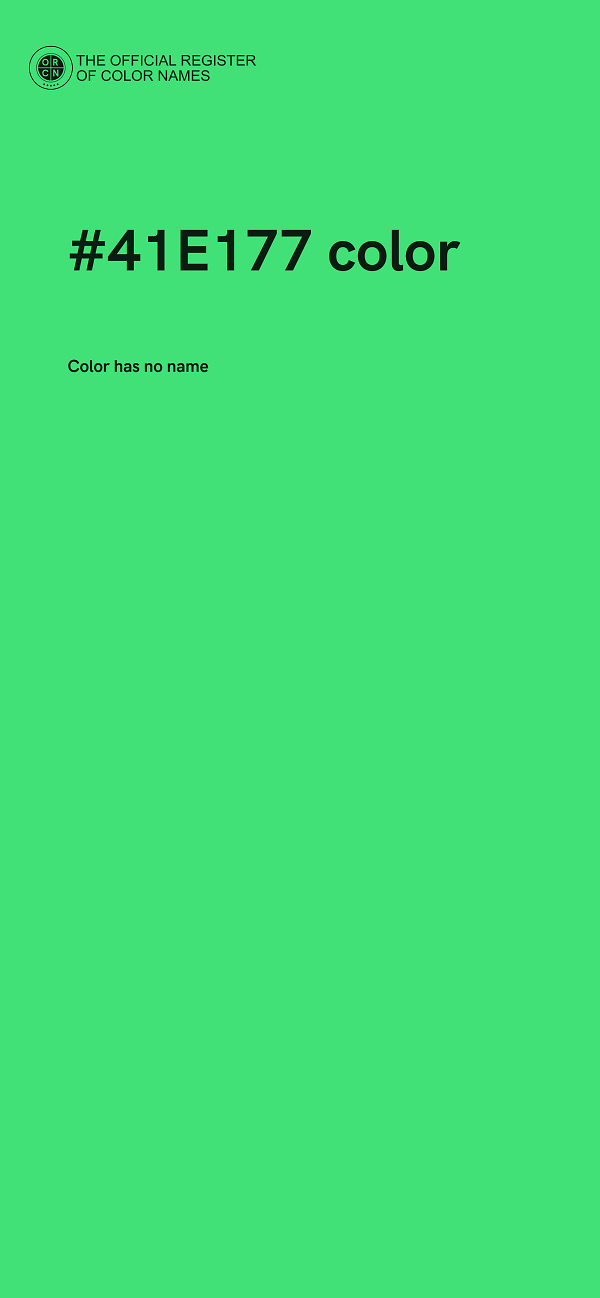 #41E177 color image