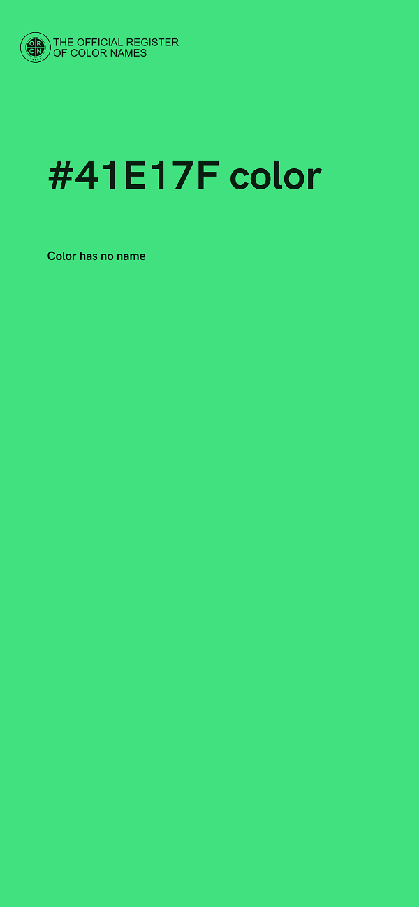 #41E17F color image
