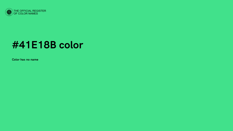 #41E18B color image
