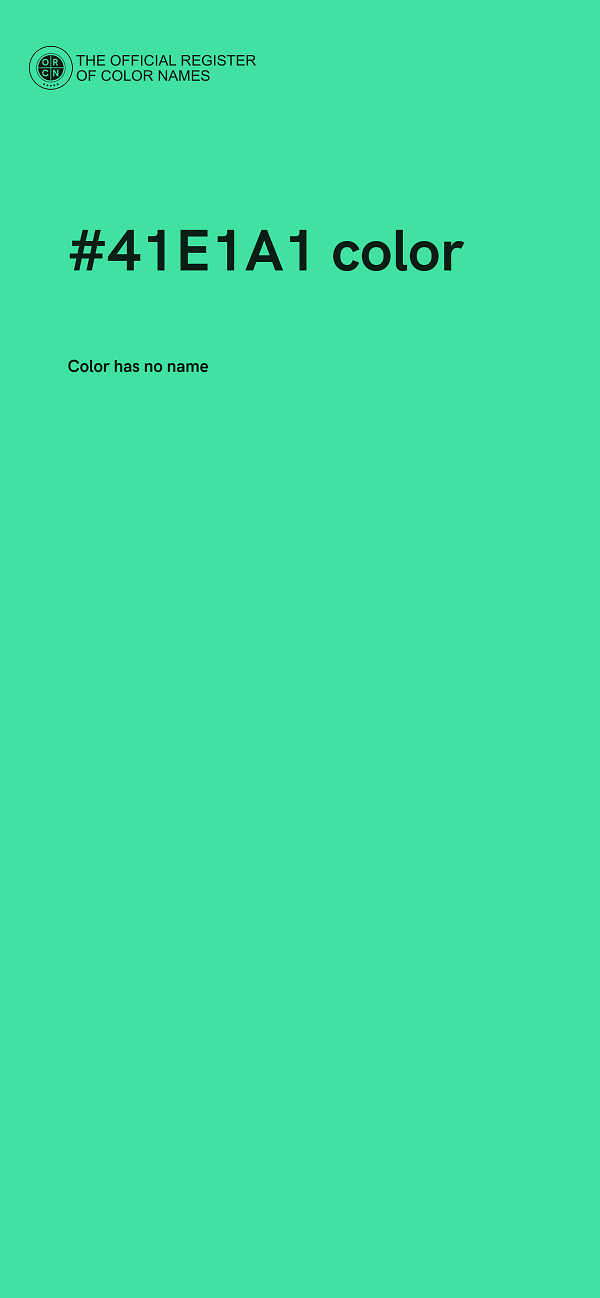 #41E1A1 color image