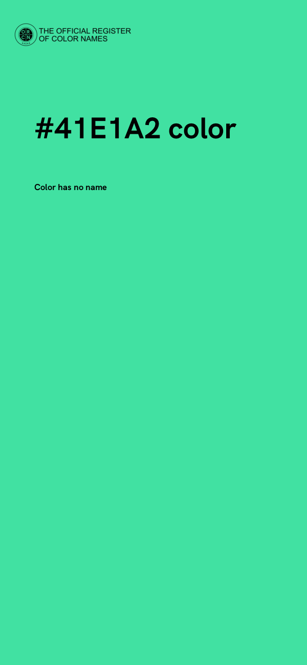 #41E1A2 color image