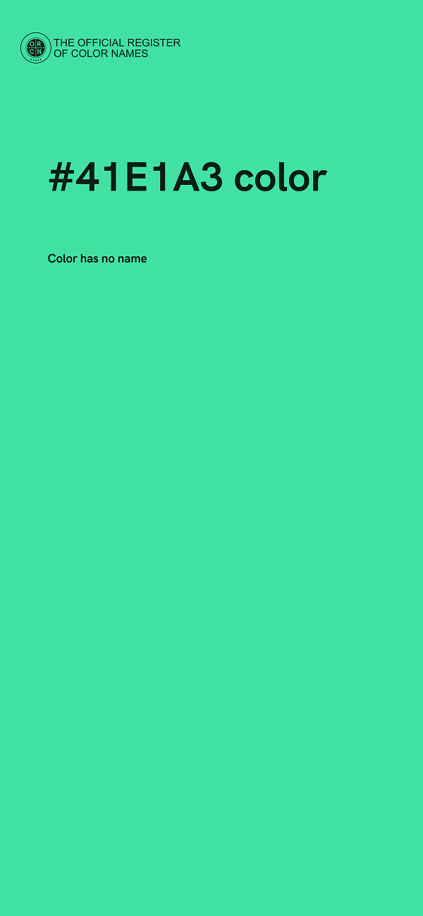 #41E1A3 color image