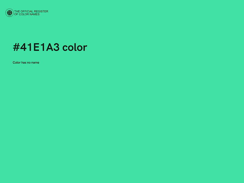 #41E1A3 color image