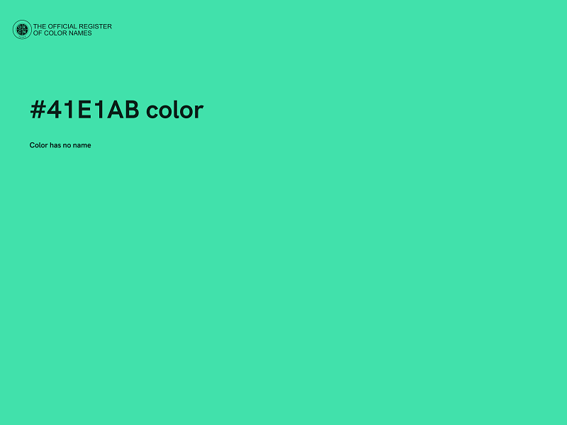 #41E1AB color image