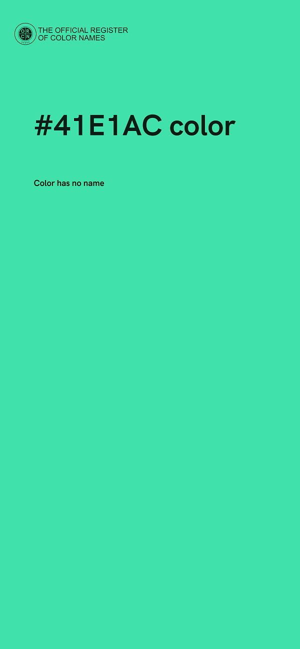 #41E1AC color image