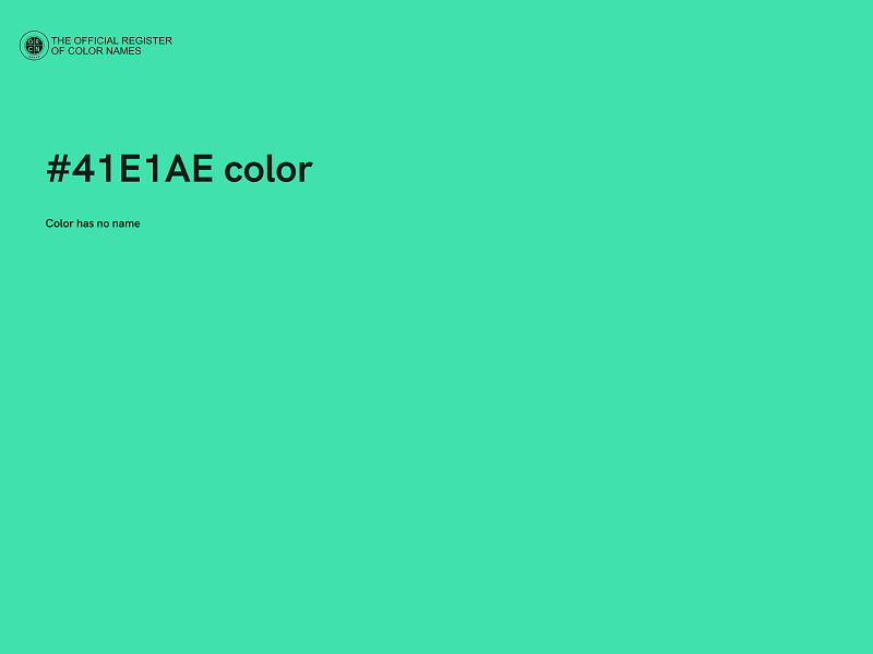 #41E1AE color image