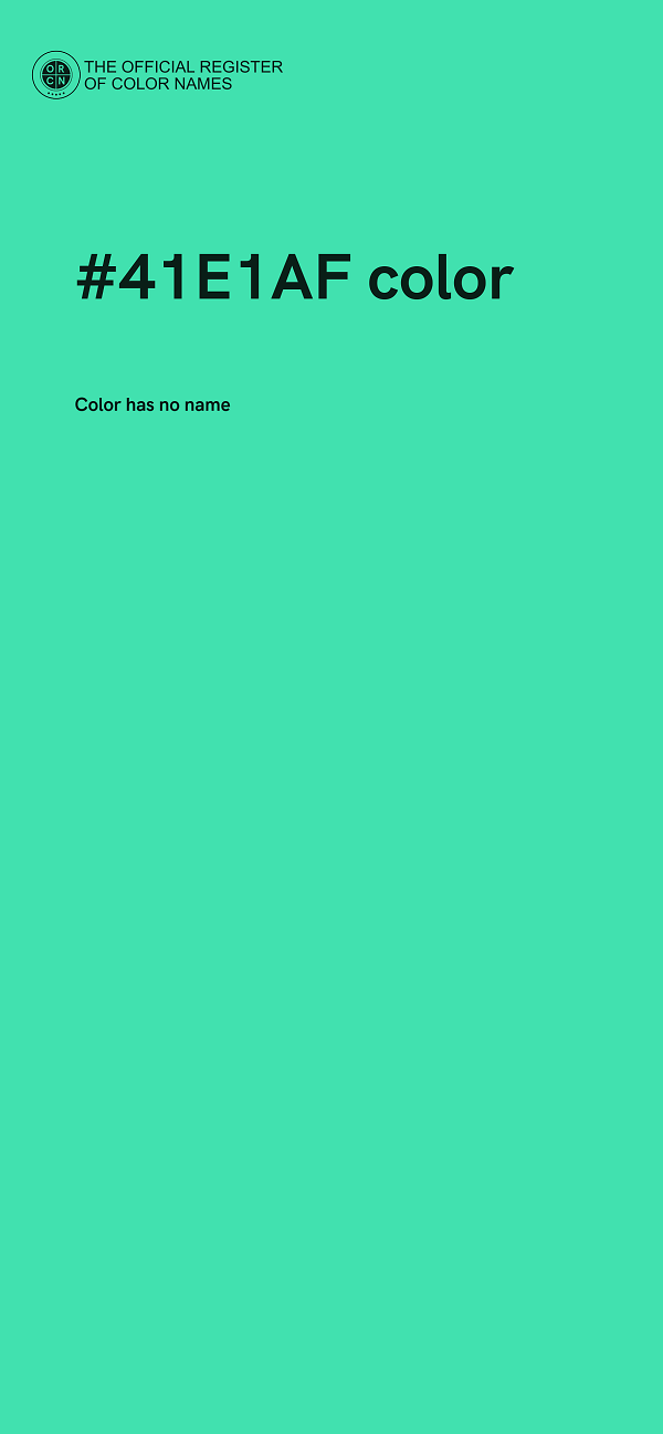#41E1AF color image