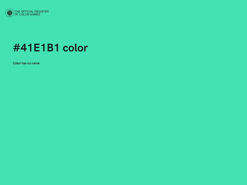 #41E1B1 color image