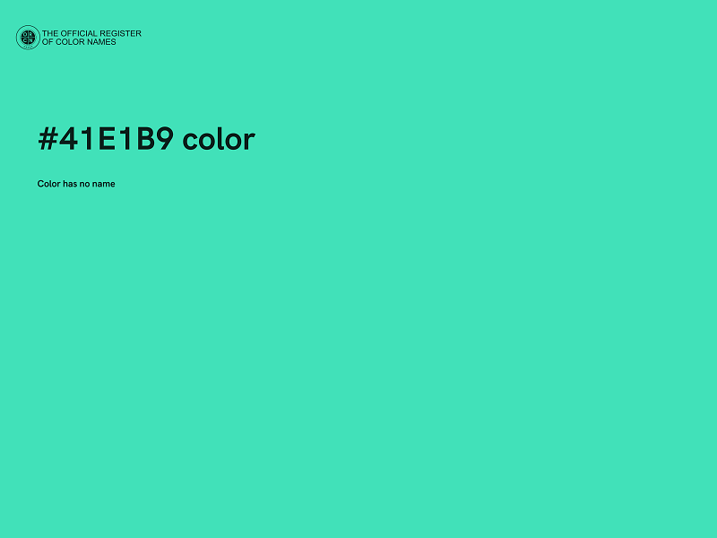 #41E1B9 color image