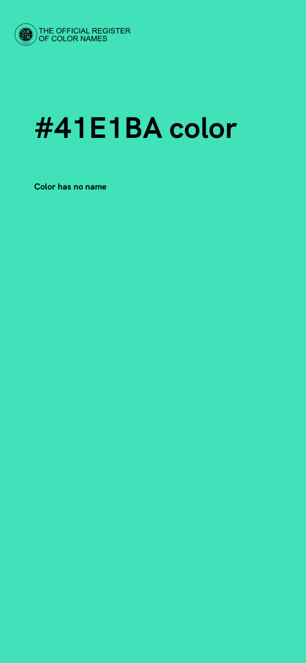 #41E1BA color image