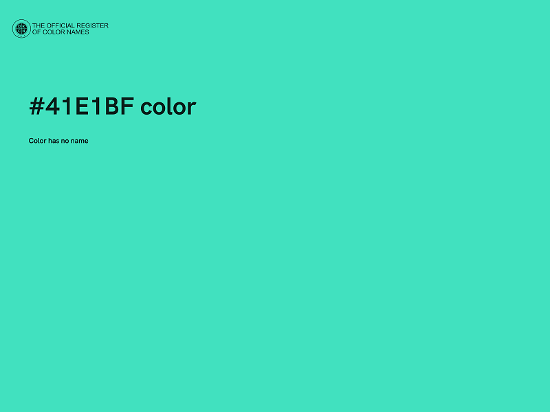 #41E1BF color image