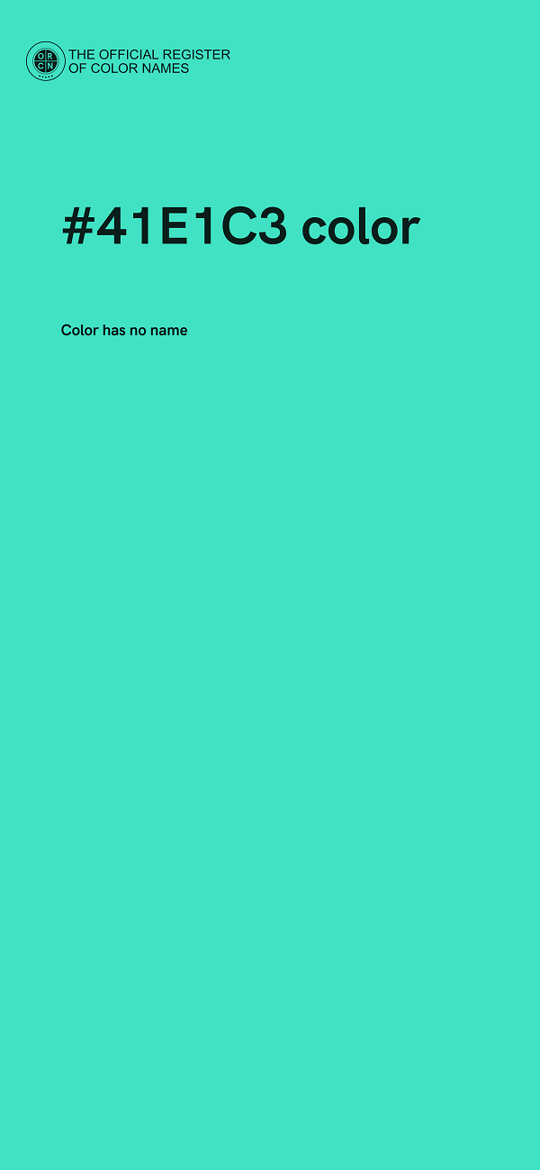 #41E1C3 color image