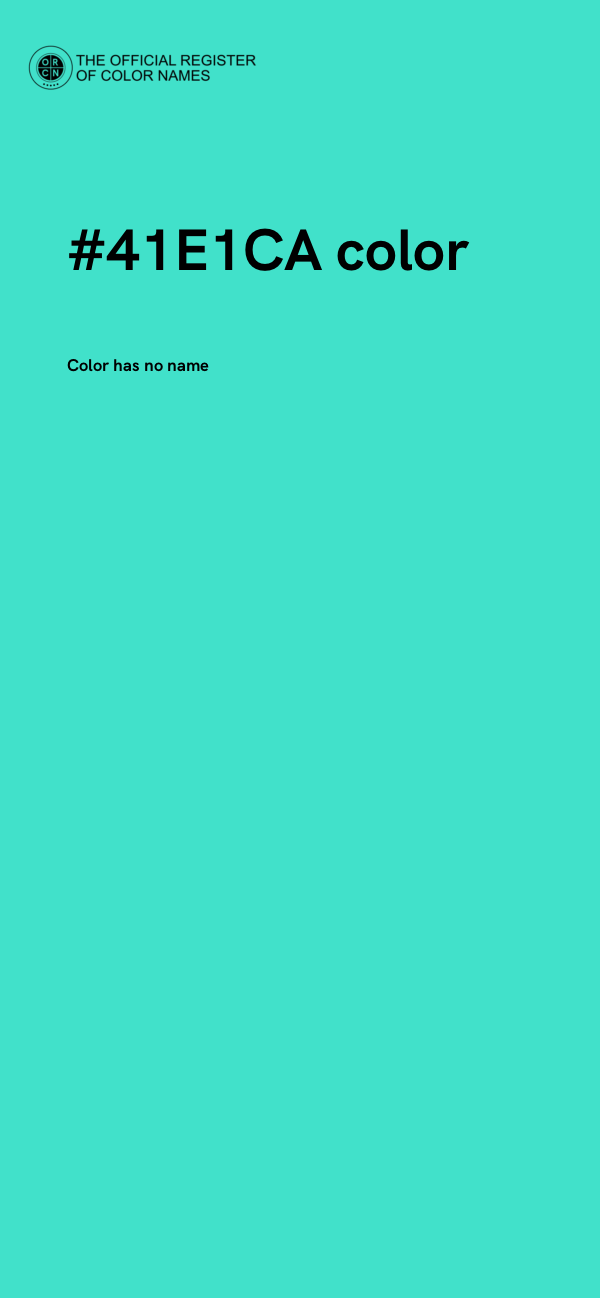 #41E1CA color image