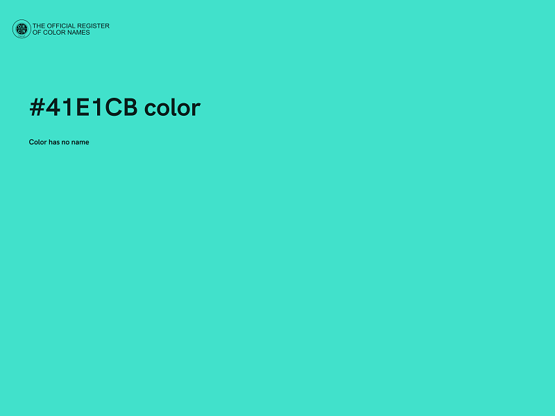 #41E1CB color image