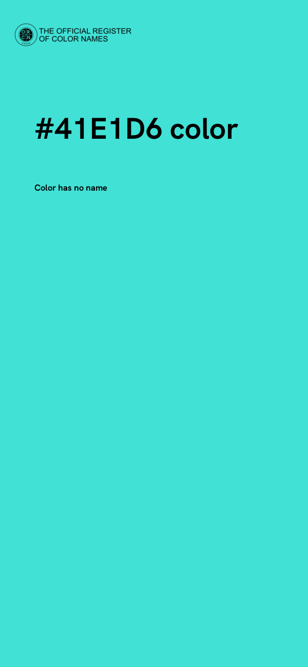#41E1D6 color image