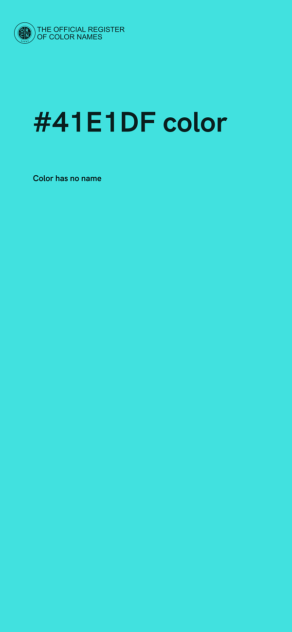#41E1DF color image