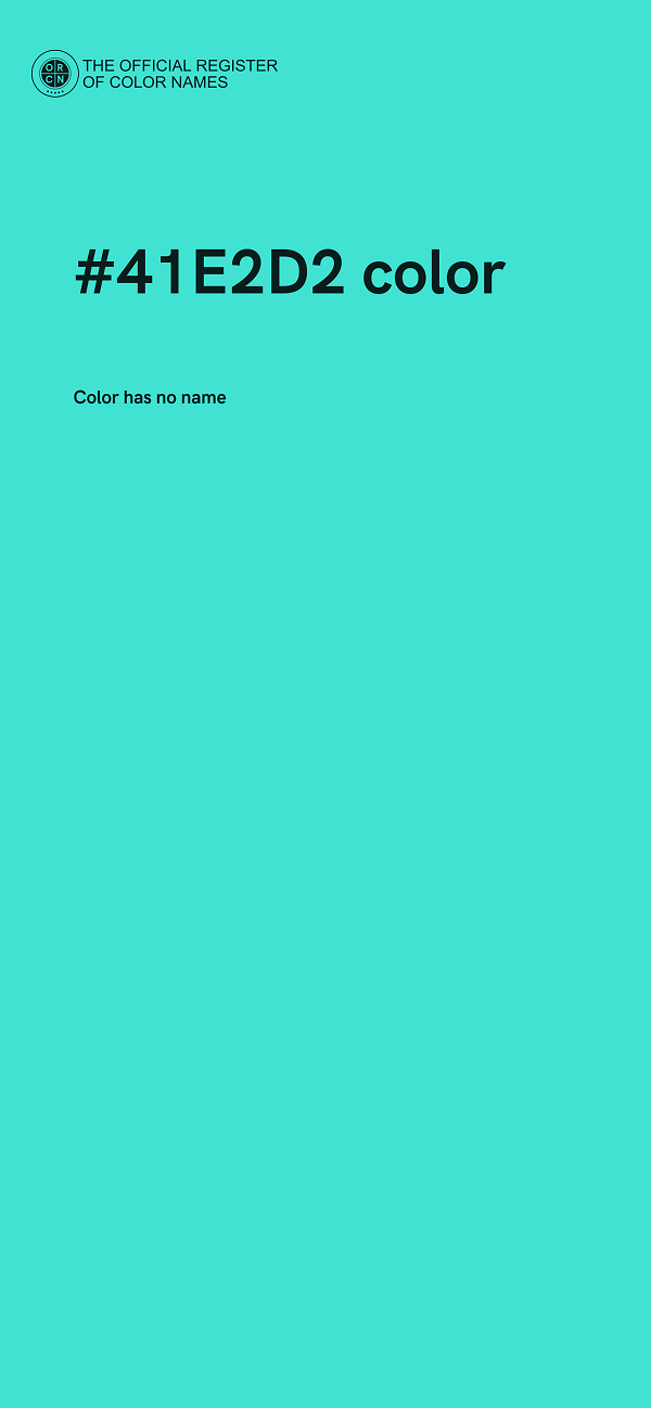 #41E2D2 color image