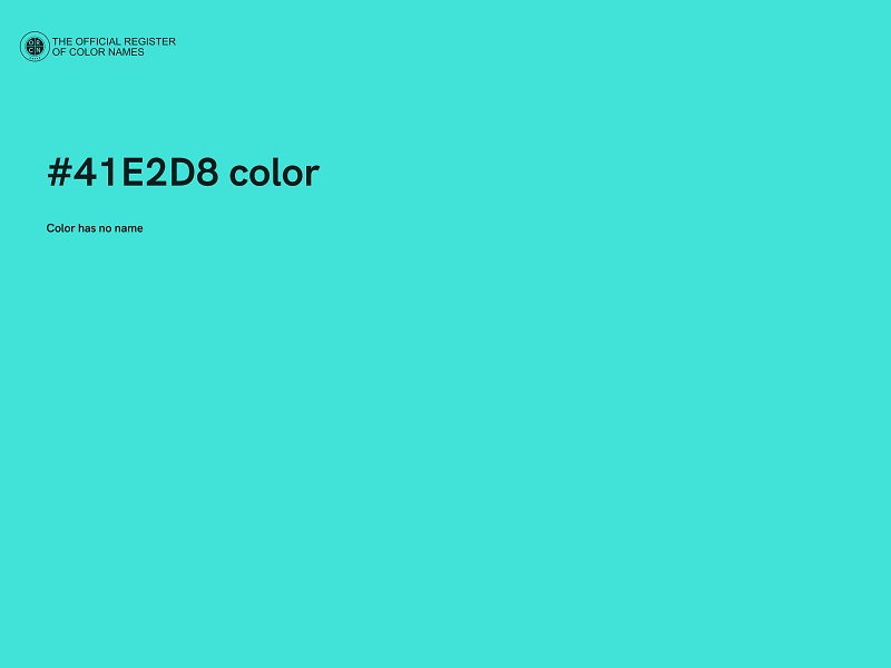 #41E2D8 color image