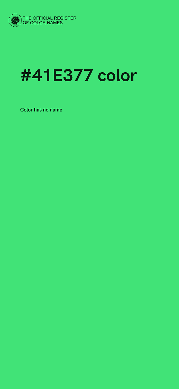 #41E377 color image