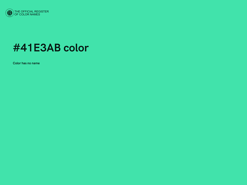 #41E3AB color image