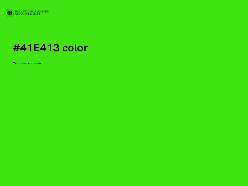 #41E413 color image