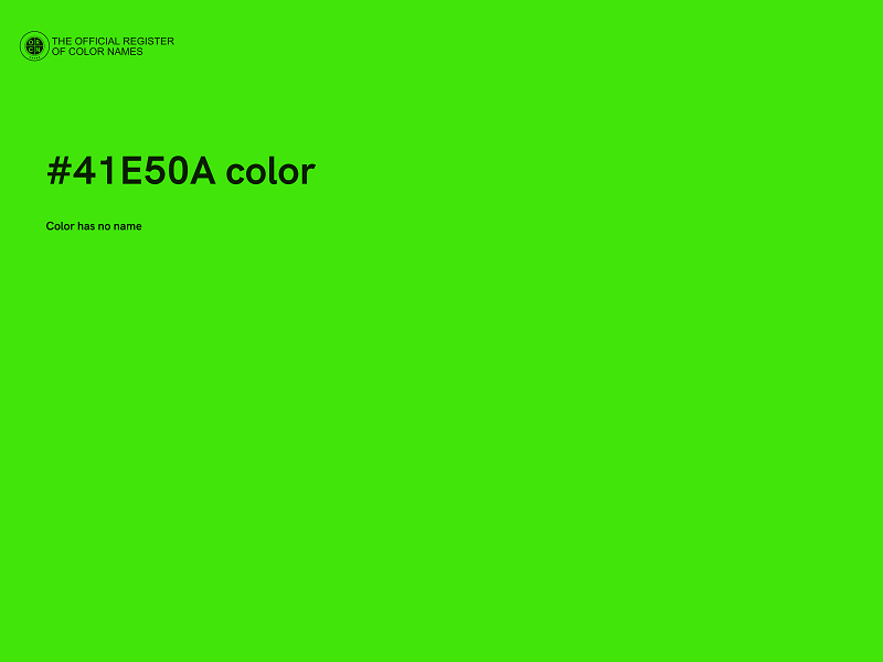 #41E50A color image