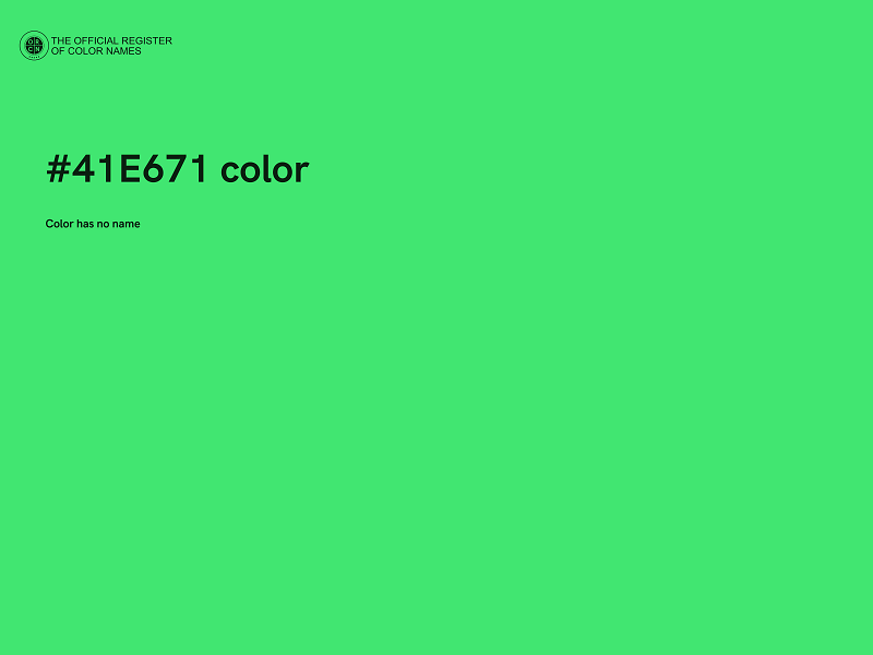 #41E671 color image