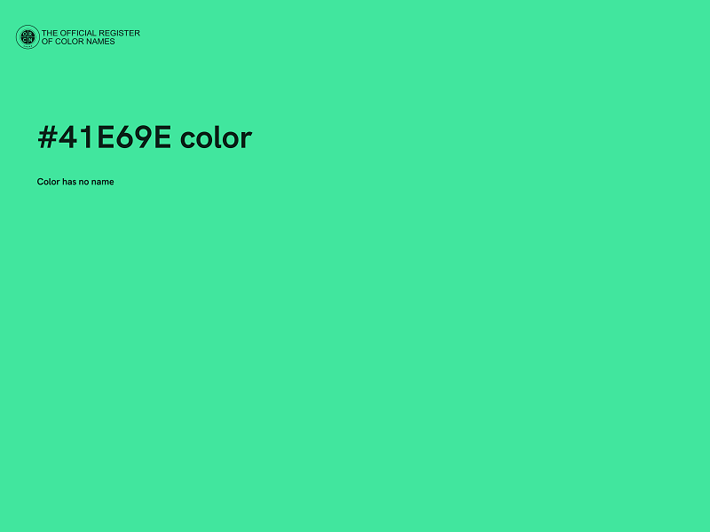 #41E69E color image
