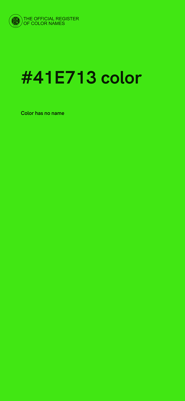#41E713 color image