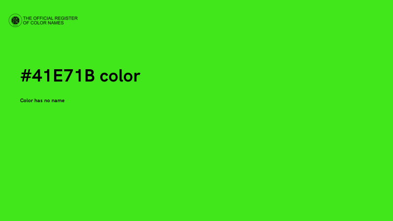 #41E71B color image