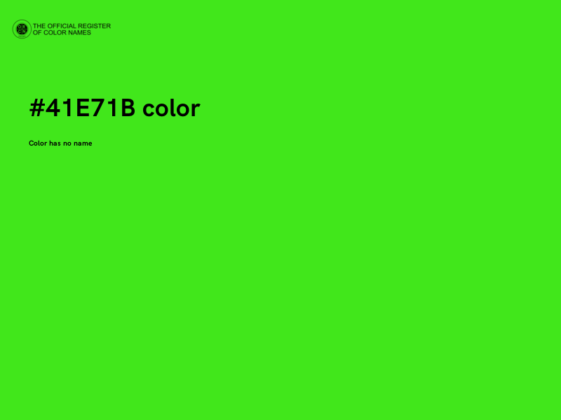 #41E71B color image