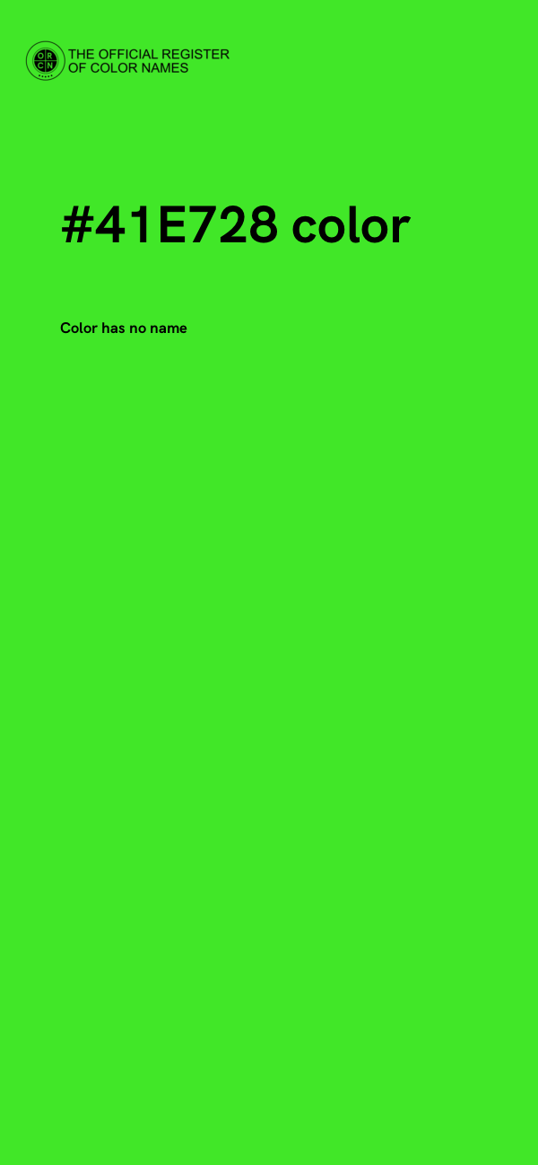 #41E728 color image