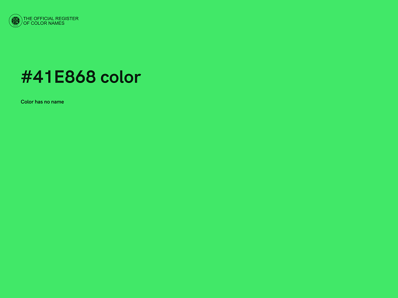 #41E868 color image