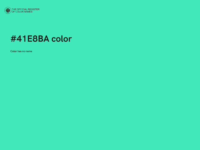 #41E8BA color image