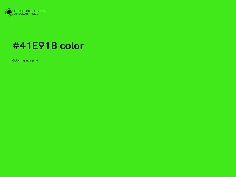 #41E91B color image