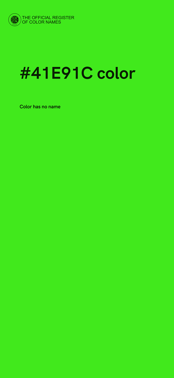 #41E91C color image