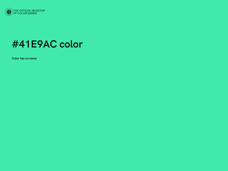 #41E9AC color image