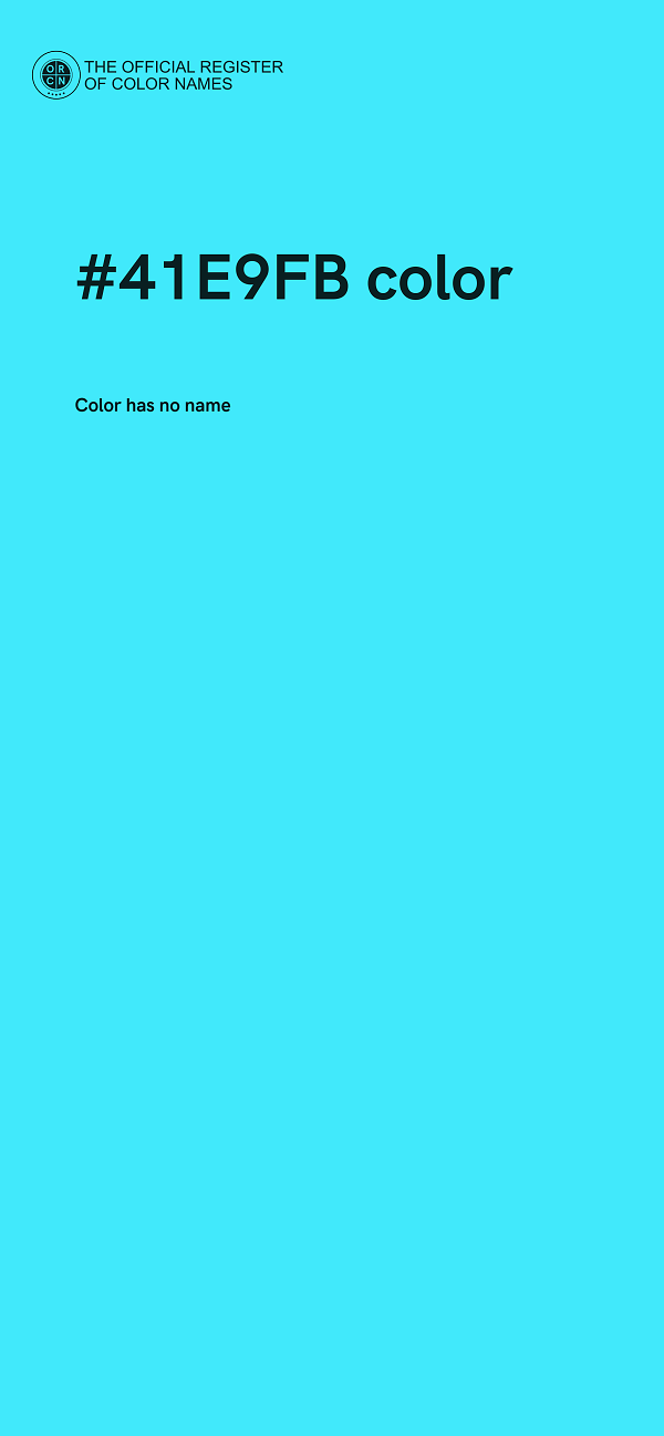 #41E9FB color image