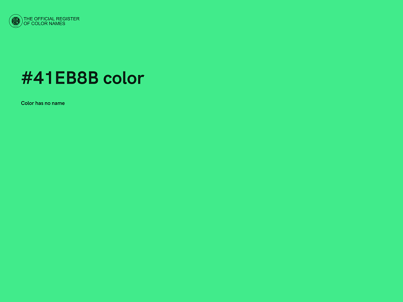 #41EB8B color image