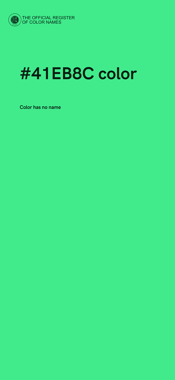 #41EB8C color image