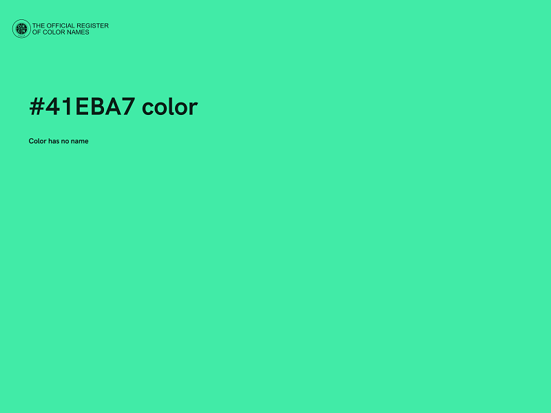 #41EBA7 color image