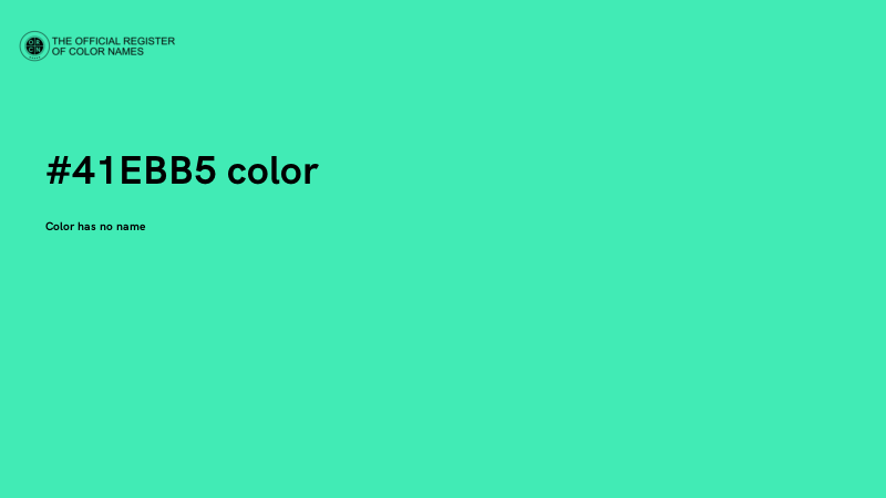 #41EBB5 color image