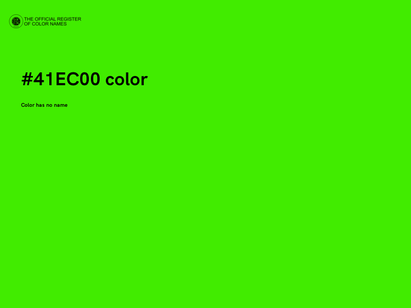 #41EC00 color image